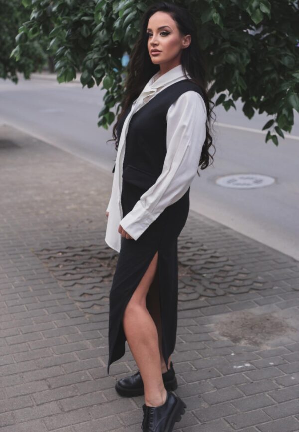 Sarafanas moterims juodas - Image 3