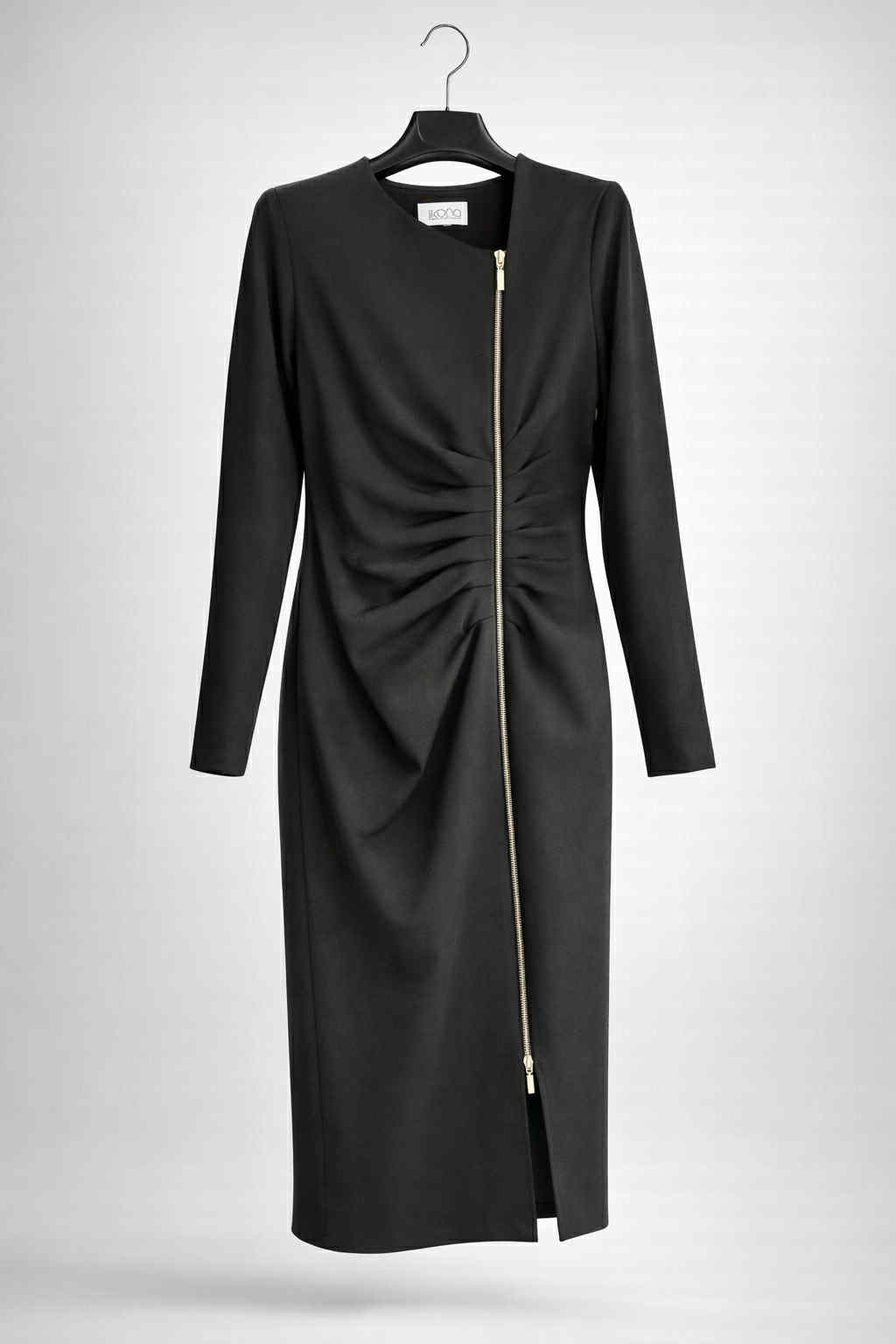 Suknelė su raukiniais ir užtrauktuku - Image 2